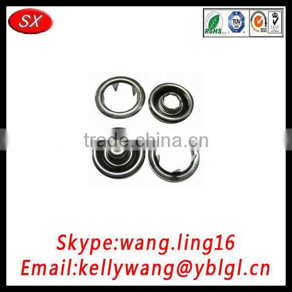 Guangdong manufacturer custom made OEM prong snap buttons, aluminum botton