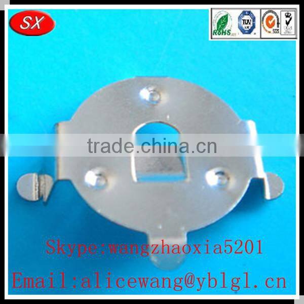 Nickel plating/copper/stainless steel 4 aa battery holder,coin cell battery holder,cr2477 battery holder