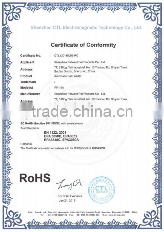 Petwant timer LCD automatic Food feeder large food bowl