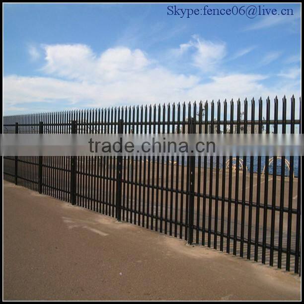 European D and W Head Steel Palisade Fencing