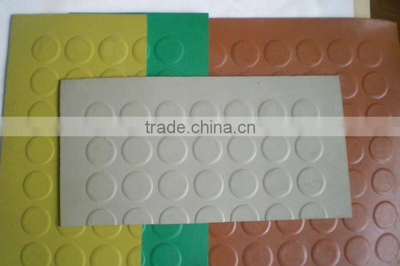 3mm thickness anti slip round studded rubber floor mat