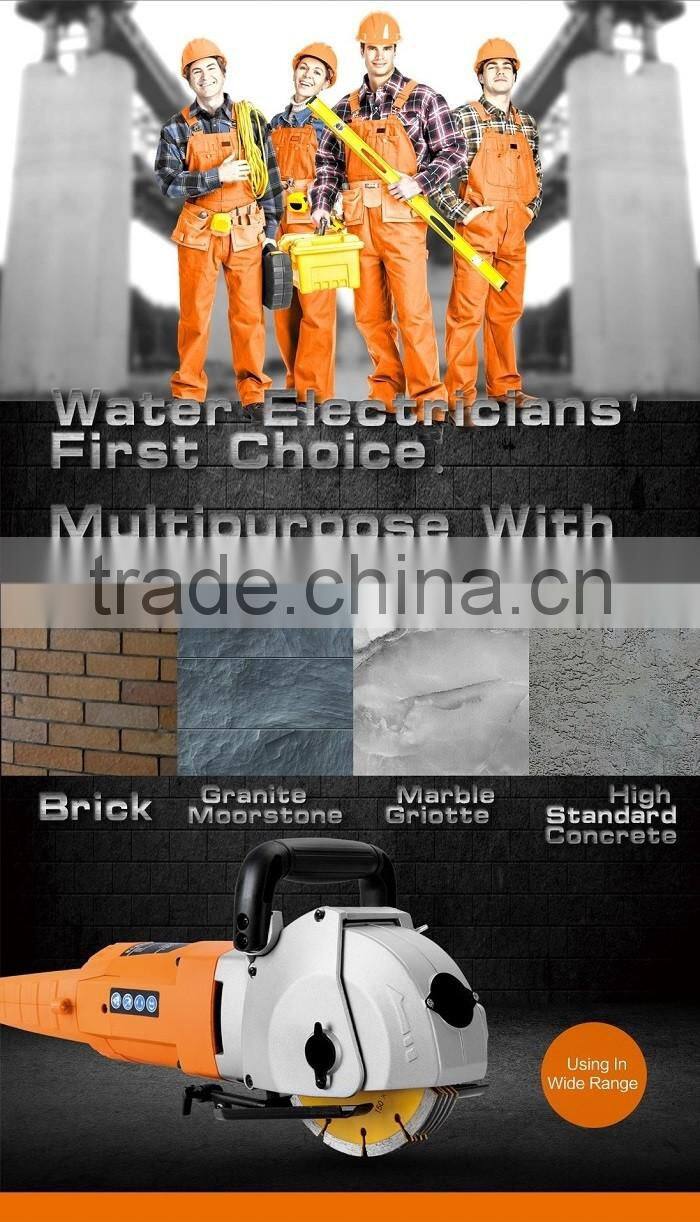 5200W Industrial Wall Chaser Machine Wall Groove Cutting Machine Wall Groove Machine Maximum 7pcs Blades With Leakage Protector