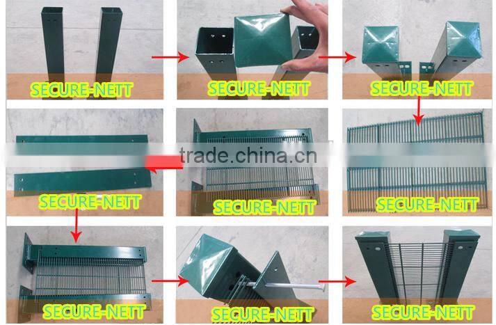 V Beam & Flat Beam Prison Mesh Panel Fence 358 Anti climb Fencing
