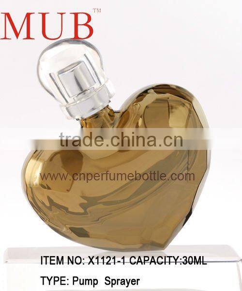 Empty glass spray bottle for perfume
