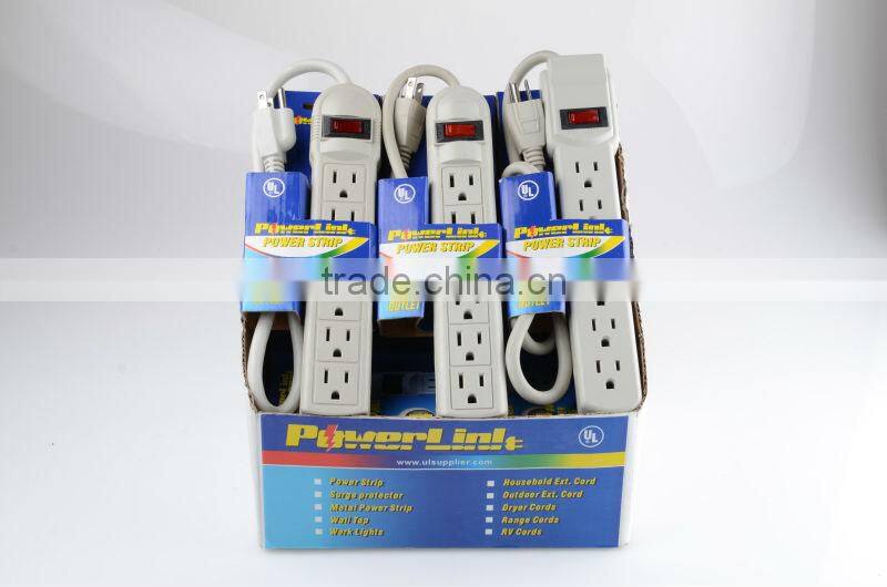 H60017 Surge Protector Strip 120V 6 Outlet 2ft Cord