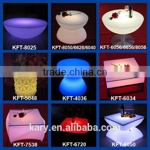 Valuable illuminated commercial furniture led waiting chair