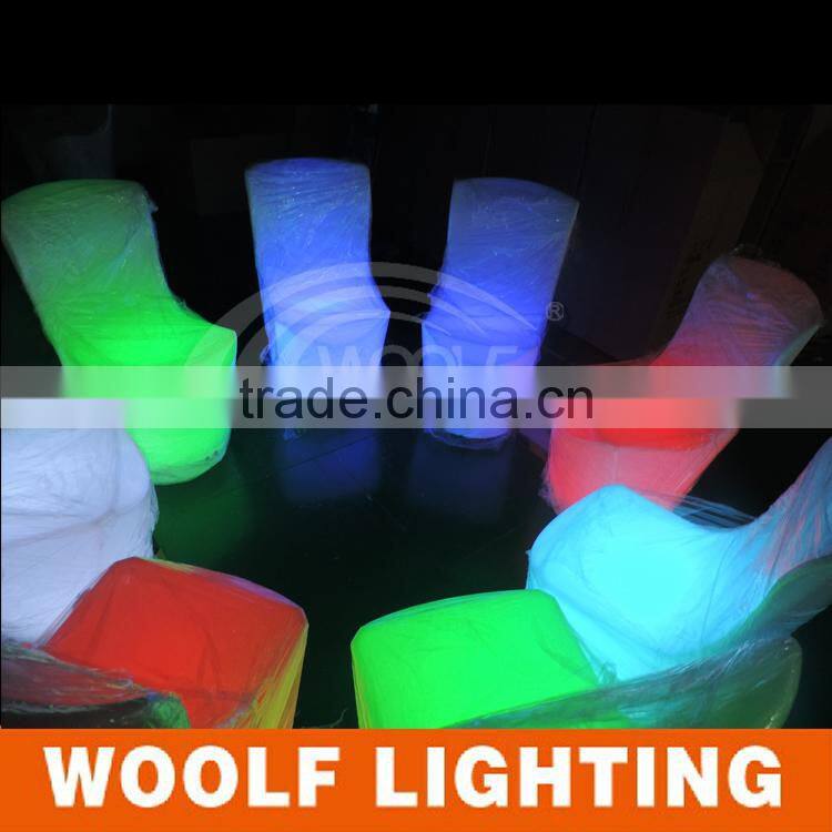 2014 hot !!! Color changing rechargeable led furniture led dinner chair