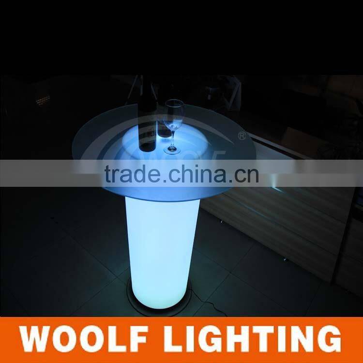 Charming Cylinder Shape LED Color Glow Ice Bucket