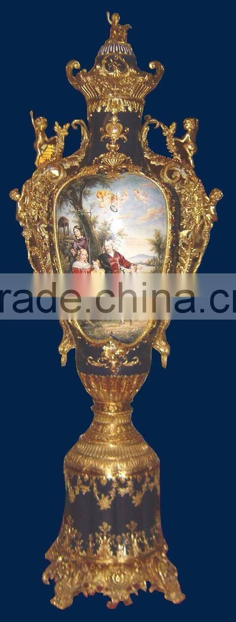 Floral Design Ceramic Whorl Prize Cup, Spring Spirit Blue Prize Cup