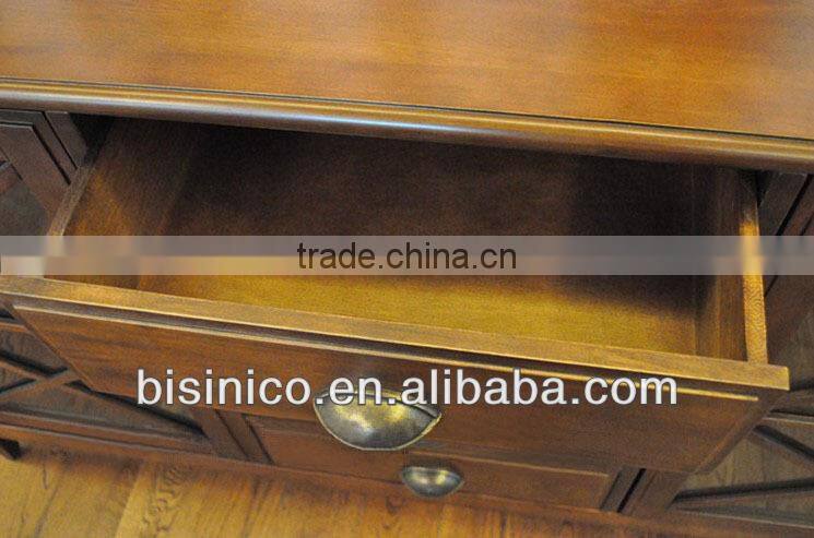 Luxury Spanish style wooden dinning room sideboard