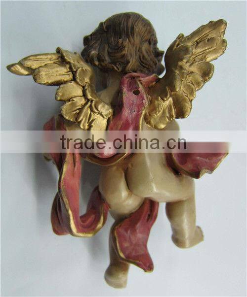 Resin male angel sculpture for decoration