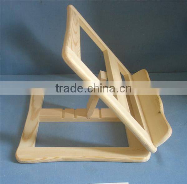 Factory price eco-friend natural wooden reading book holder for students