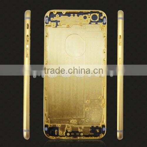 Original 24k gold for iphone 6/plus matt finish housing back cover for apple,24k for iphone 6 gold housing