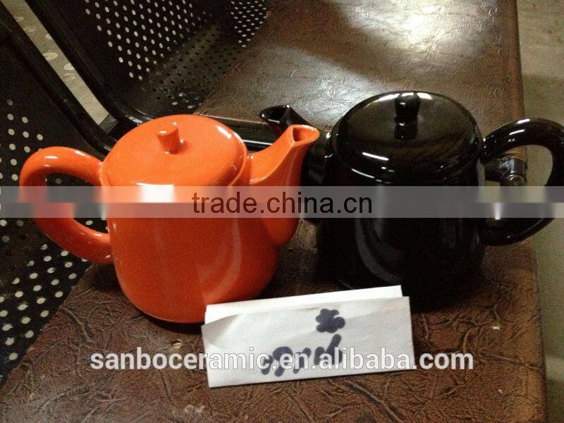 2014 New Glazed Solid Color Ceramic Teapots, Water Pots, Coffee pots with Lid