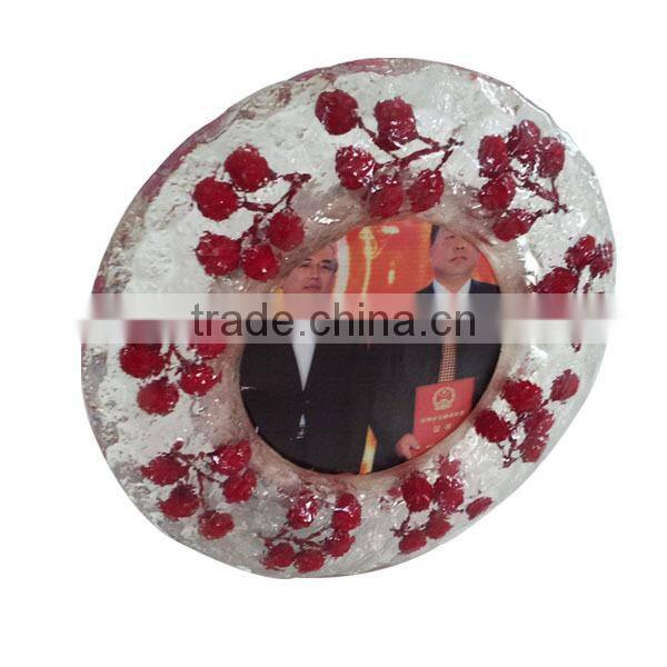 Mini tulip resin handmade photo frames designs for pet