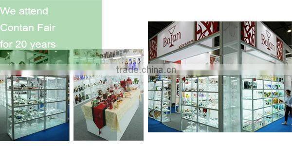 yorkshire color painted glass milk bottle