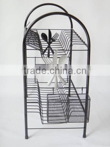 Multifunction Large Capacity Flatware bowl& Dish display holder cabinet dish rack or dish drainer