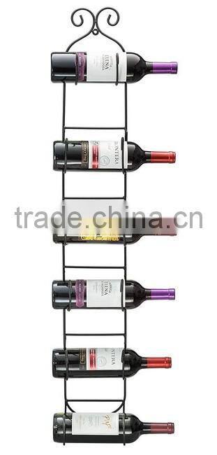 Household Wire Wall Mount Wine Rack