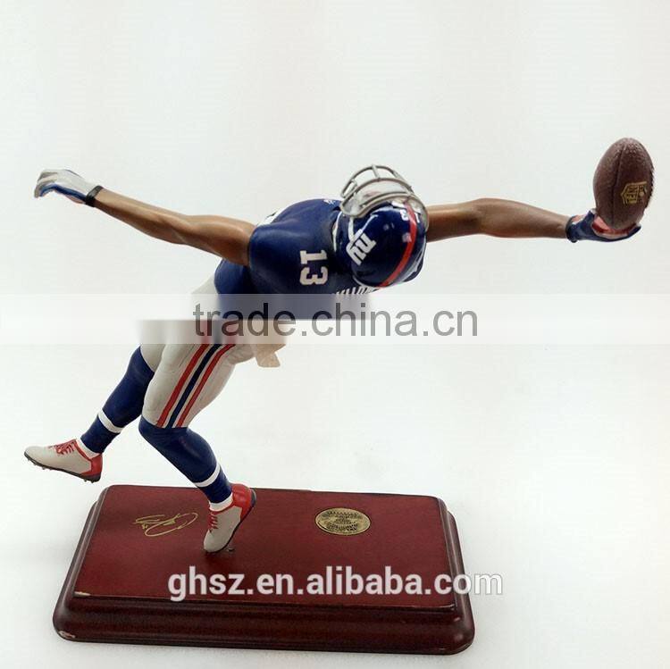 Custom resin football game one rugby figurines