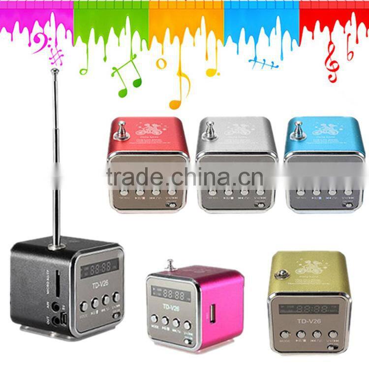 Lowest price Unique TF USB Mini Speaker With Music Player Portable FM Radio Stereo PC mp3 Speaker
