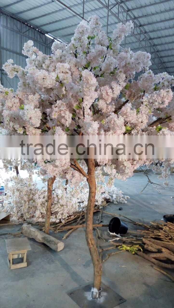 Wholesale silk cherry blossom decorative tree cheap price good quality