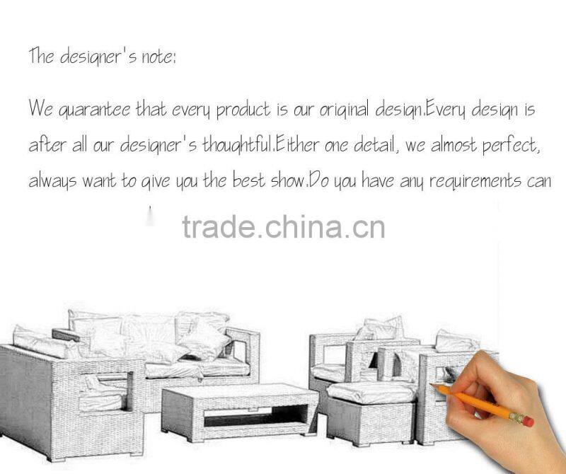 Fashionable patio wicker sofa set