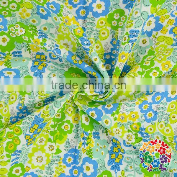 Boutique blue white star printed cotton fabric wholesale 4th of july cloth fabric