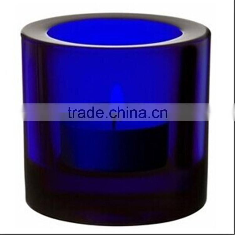 New Blue tealight candle holder