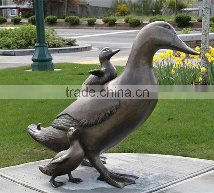 2015 new design garden sculpture Swan bronze sculpture