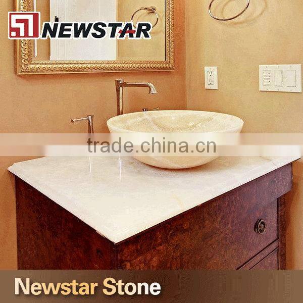 Newstar polished cheap onyx bathroom vanity top