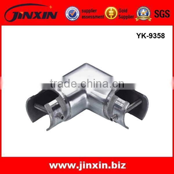 Stainless Steel Channel Pipe 90 degree Ethernet Pipe Cross Connector