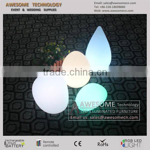 waterproof color changing led luminous stone lamp / event decoration