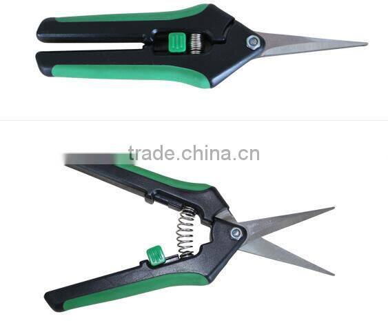 colorful handle mini stainless steel blade grape scissors pruning shears