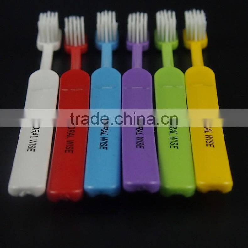 Friendly wood high quality micro cleaning tooth brush with nylon bristles