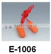 Noise reduction silicone rubber earplugs with case packing