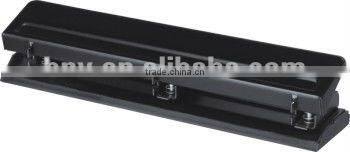 4 Hole Punch, 1/4 Size, 2-3/4 Center, 20 Sht Cap, Black four hole punch