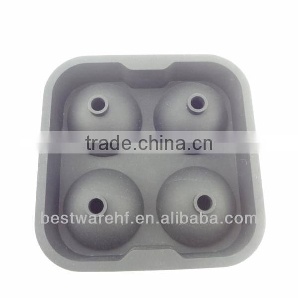 Novelty hot sell silicone ice glass mold on ebay,amazon fda silicone Ice sphere Ball Mold.