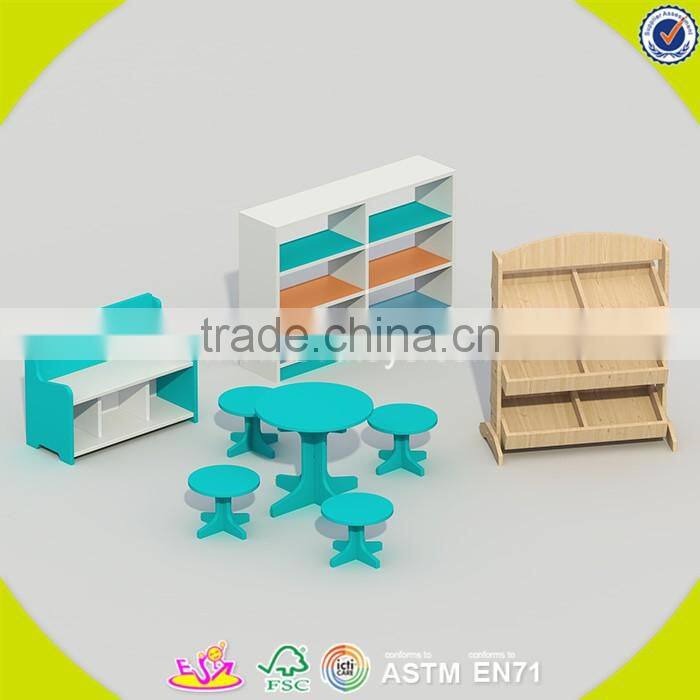 Wholesale preschool furniture wooden children role play toy furniture cheap wooden children bedroom furniture W08H073