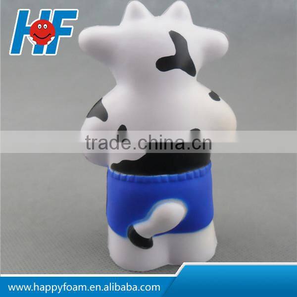 pu promotional gifts boxing cow shape antistress