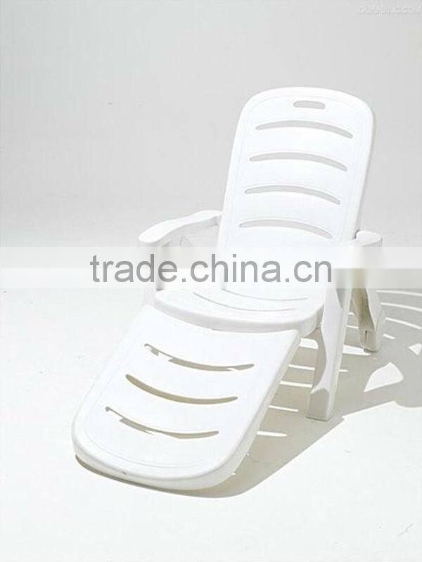 Outdoor white plastic garden furniture