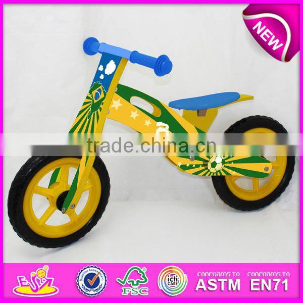 2015 hot sale high quality wooden bike,popular wooden balance bike,new fashion kids bike W16C076-D8