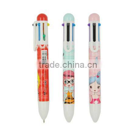 4color/ 5color/6color/ 10color /multi-colour ball point pen with competitive price