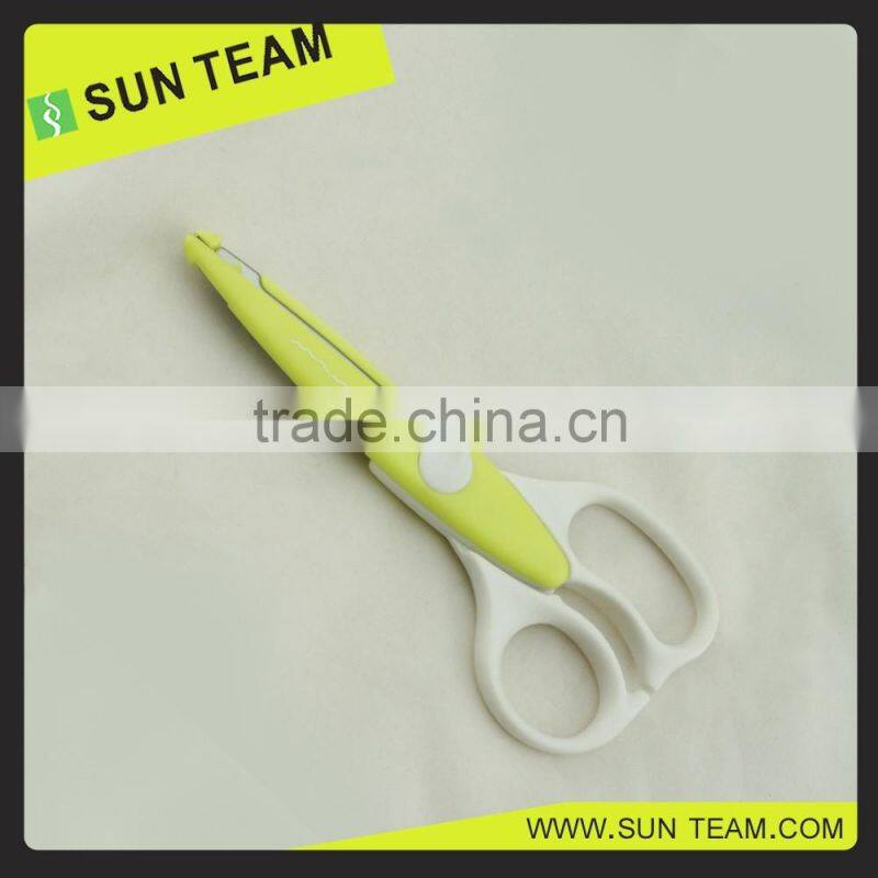 2016 NEW wholesale colorful zig zag shaped craft scissor