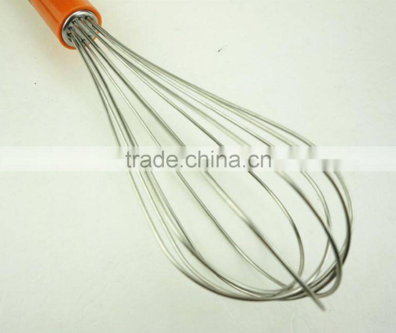 37032 stainless steel Whisk with wooden handle