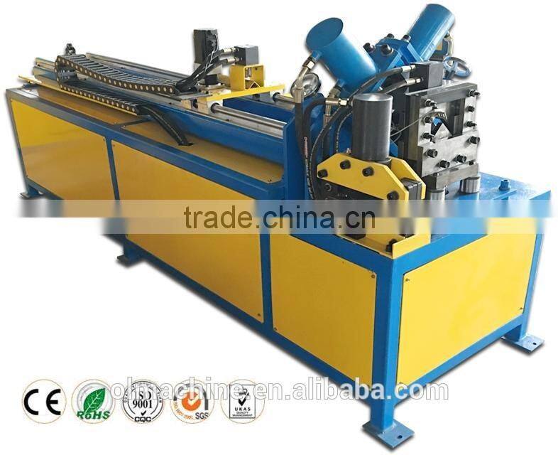 automatic hydraulic punching machine, angle plate punching and cutting machine, angle plate machine line