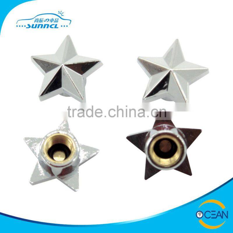 Aluminium Alloy Wheel Tire Valve Caps , Plastic Tire Vale Cap , 4PCS / SET