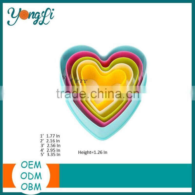 New Products Food Grade Kid Mini Plastic Round Cake Cutters