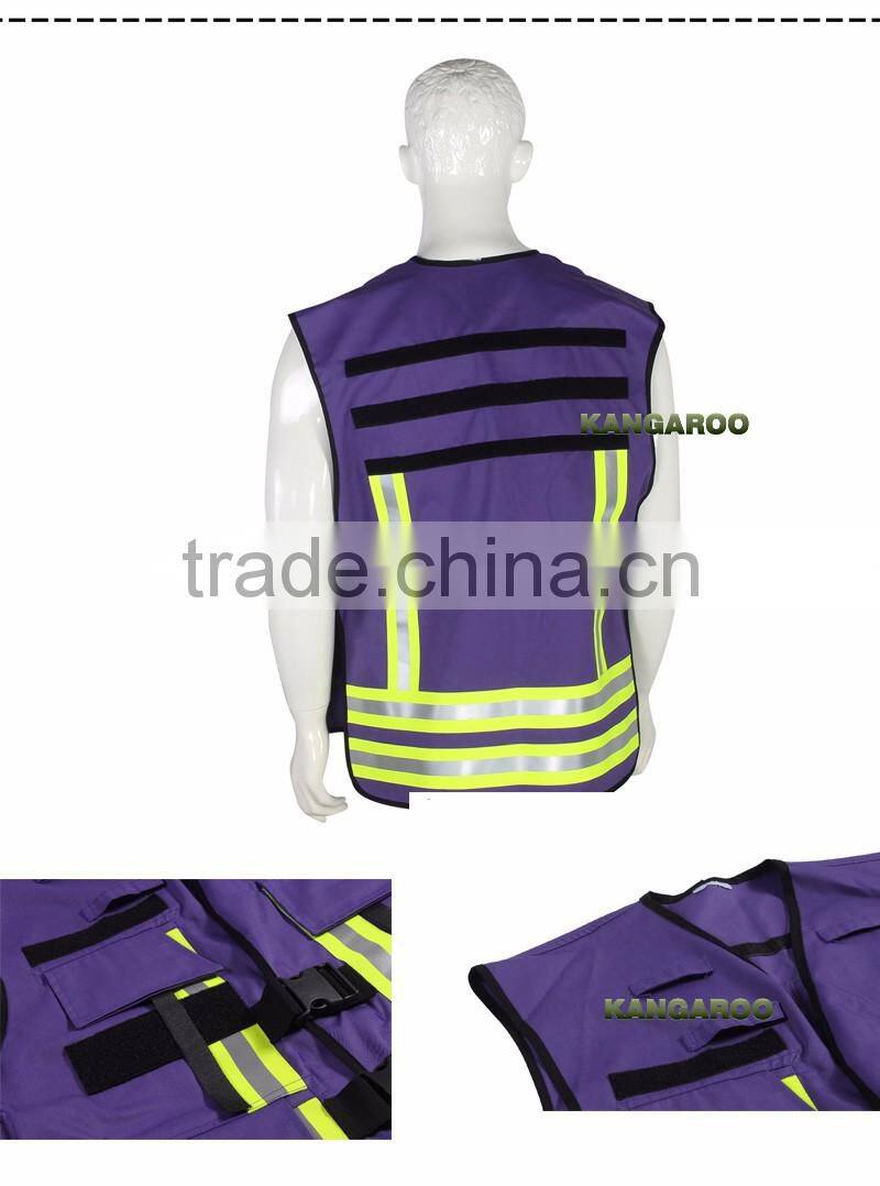 High Visibility Purple Safety Vest