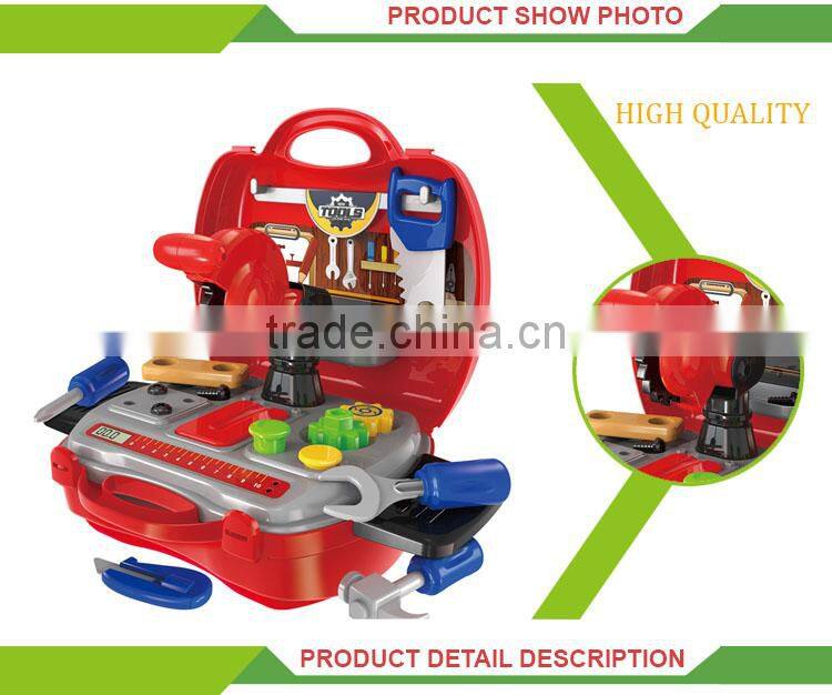 Wholesale pretend play toy plastic hard plastic tool case