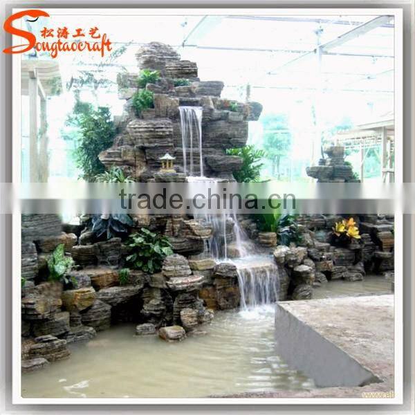 Indoor and outdoor artificial rockery
